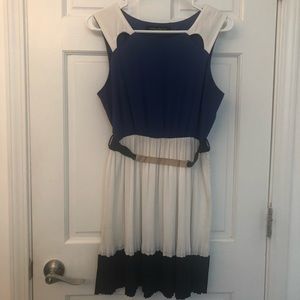 Akira Black Label Chicago Color Block Dress